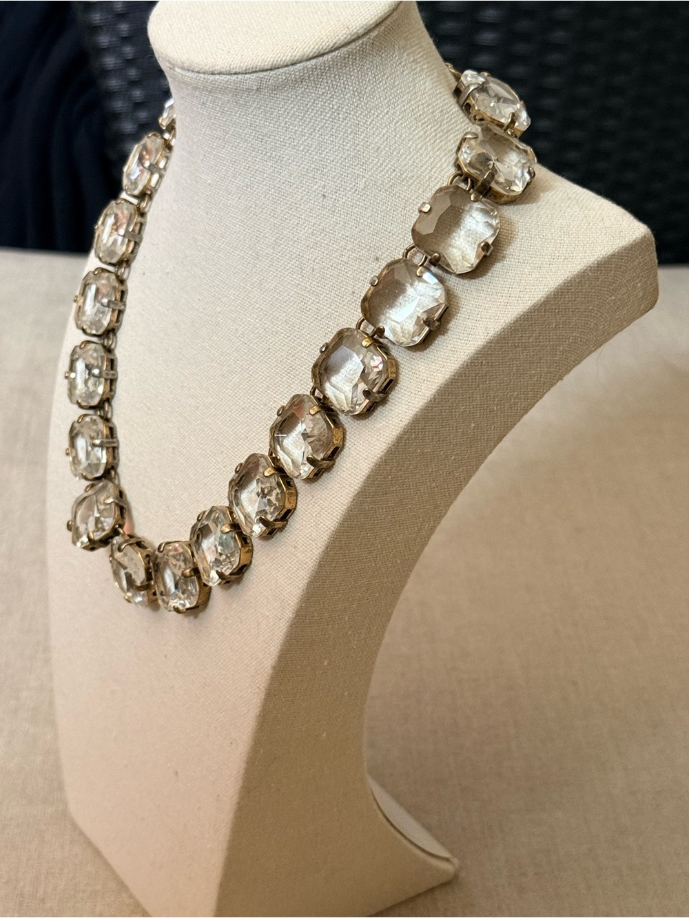 J Crew Crystal Rivière Necklace